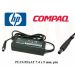 HP laptop oplader 19v, 4.74 - 7.4 x 5.0 met pin