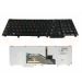 Dell Latitude E5520 E6520 Precision M6600 laptop toetsenbord, US - zwart - met licht - gebruikt