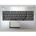 Asus N56 series laptop top case , US - zilver - toetsenbord zwart met licht