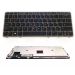 HP Elitebook 820 G1 laptop toetsenbord, US - zwart - zilver frame - licht
