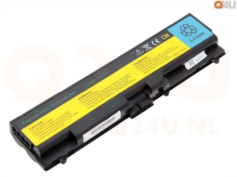 Lenovo ThinkPad L410 L412 L510 accu - 42T4235  - 10.8v 4400 mAh