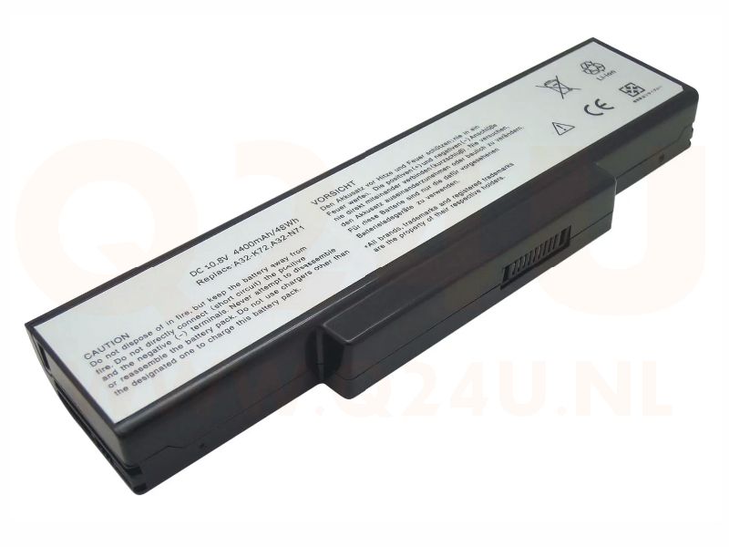 Asus N71Jv K72DR K73SV series accu - A32-K72 - 11.1v 4400 mAh