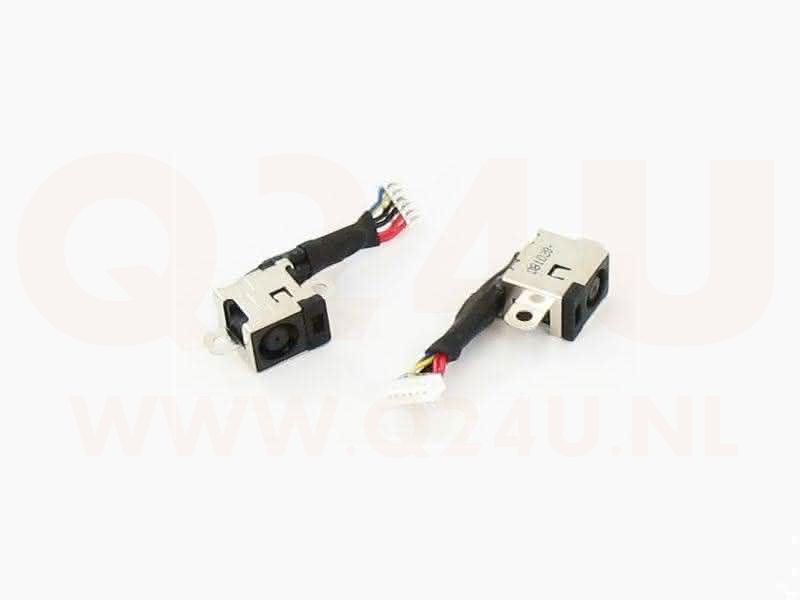Compaq, HP DC Jack 7.4 x 5 mm, - 6 pin