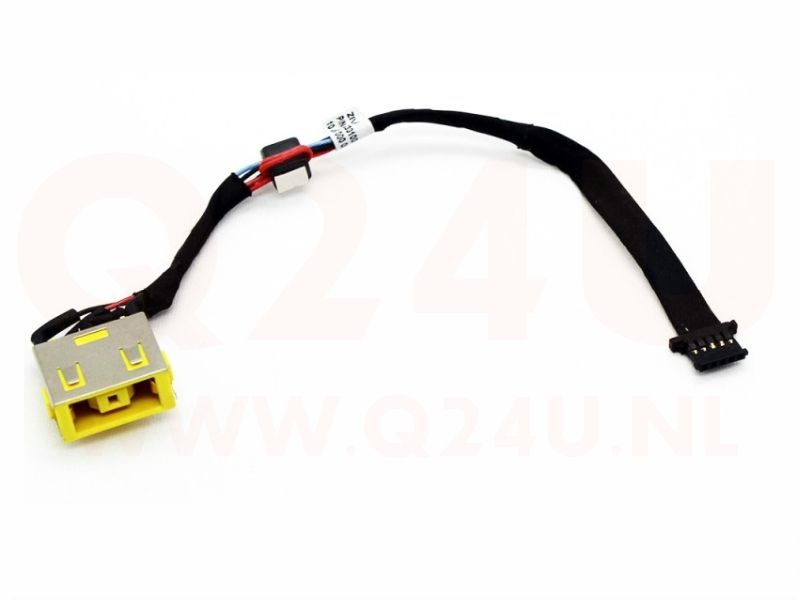 Lenovo Yoga 2 Yoga 2-13 DC Jack Rechthoek (geel) - DC30100Q500 - 5 pin