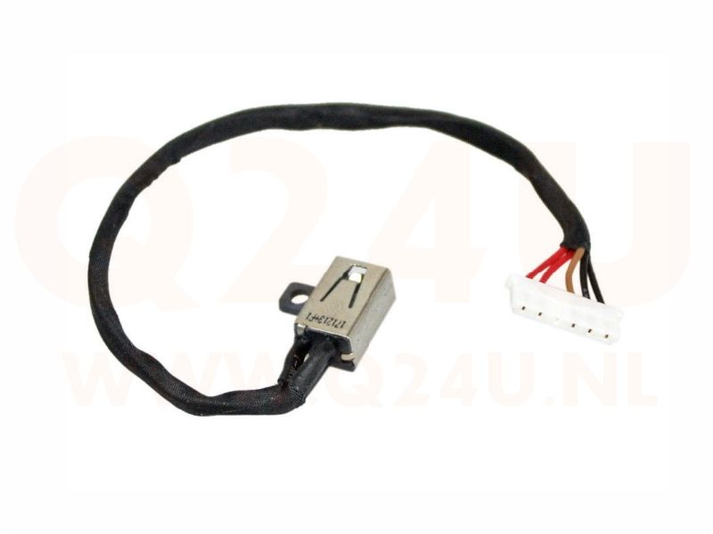 Dell Inspiron 15 41113 5100 14-3000 15-3000 3458 Serie DC jack 4.5 x 3.0 mm - 450.03006.0001 - 6 pin (5 kables)
