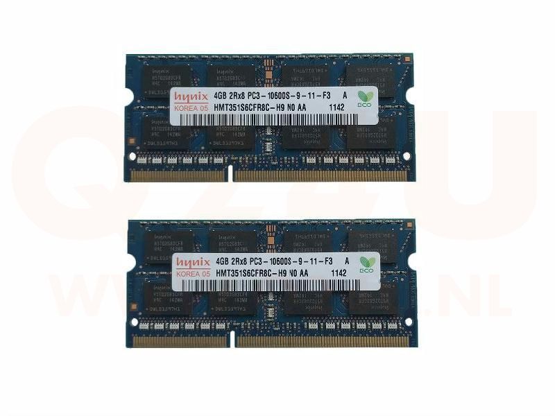 8 GB OEM - 2x 4 GB DDR3-1333 PC3-10600 mixed A brand