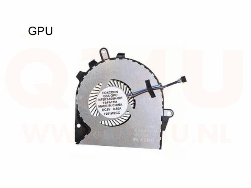 HP Omen 15-CE 17-AN series GPU koeler - 929456-001 - 4 pin