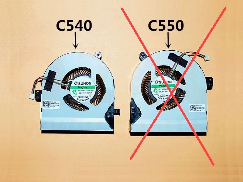 Asus GL502 series CPU koeler - MF75090V1-C540-S9A - 4 pin - 7 mm dik