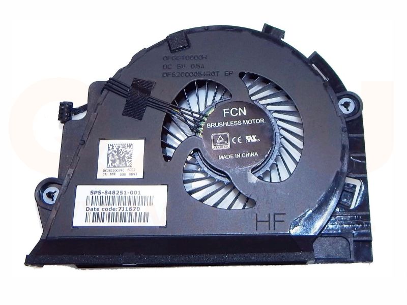 HP Zbook 15 G3 15 G4 CPU koeler - 848251-001 - 4 pin