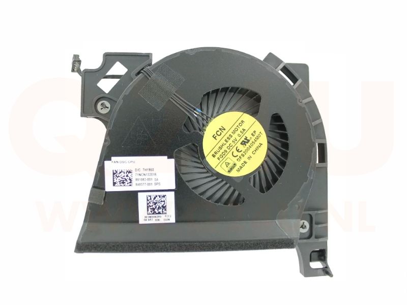 HP Zbook 17 G3 CPU koeler - 848377-001 - 4 pin (model 1)