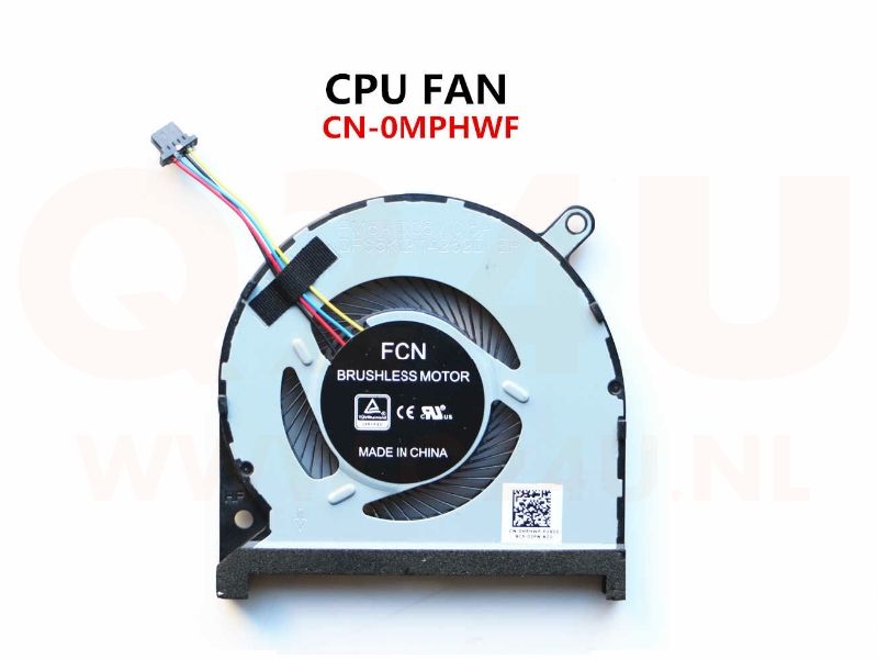 Dell Inspiron 15-7590 7590 7591 - CPU koeler - DFS5K12114262D FM6A - 4 pin