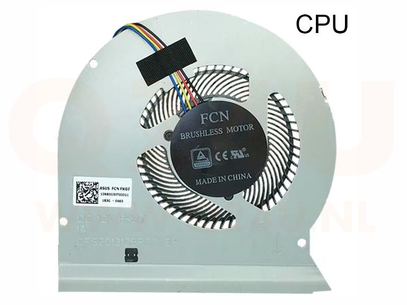 Asus ROG Strix GL503 GL503V GL503VD CPU koeler - 4 pin - DFS2013126ROT FK07 - 12 volt