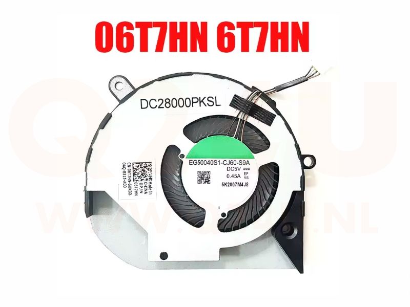 Dell Precision 3540 3550 M3540 Latitude 5510 CPU koeler - 4 pin - 06T7HN