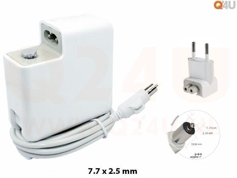 Q24U - OEM, Apple laptop oplader 24.5v, 2.65a - 7.7 x 2.5 mm - square