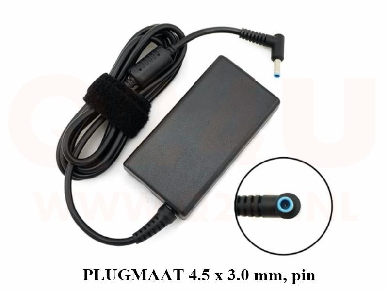Q24U - OEM, HP laptop oplader 19.5v, 2.31a - 4.5 x 3.0 met pin
