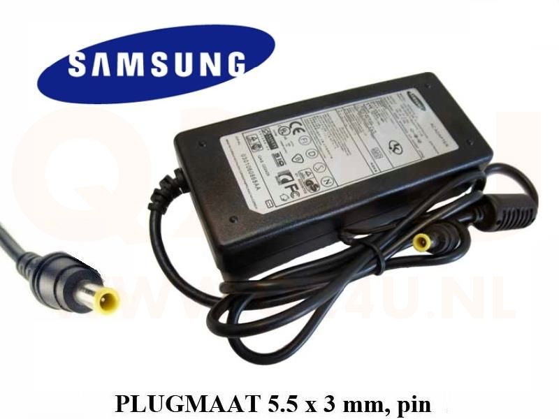 Samsung laptop oplader 19v, 3.16a - 5.5 x 3.0 mm