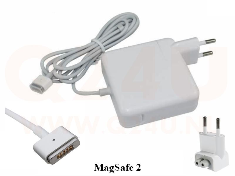 Q24U - OEM, Apple laptop oplader 20v, 4.255a - MagSafe 2 - square