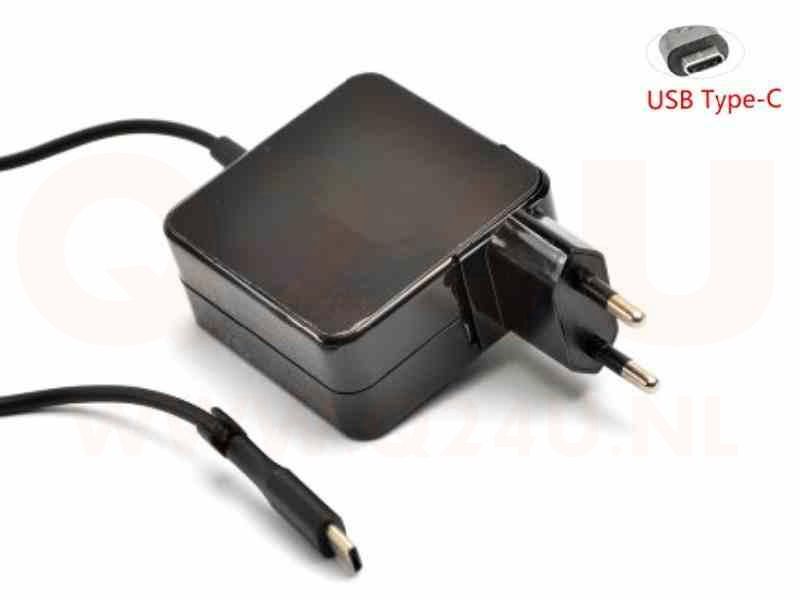 Universeel USB-C lader 5v, 9v, 14,5v, 15v en 20v max 45 watt