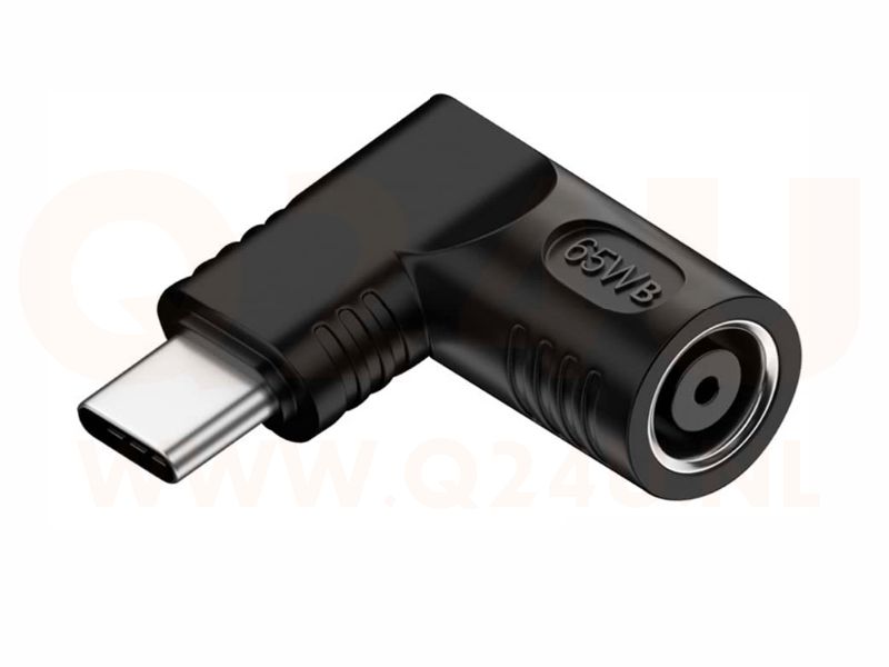 DC 7.4 x 5.0 mm naar USB-C adapter, 65 watt max
