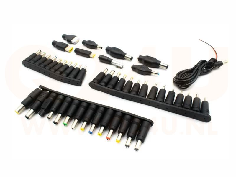 Laptop oplader plug van 5.5x2.5 mm, 46 delig - max 90 watt