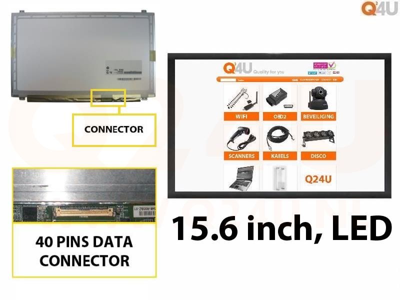 Scherm 15.6 inch, 1366 x 768, B156XW03 V.1 - Mat