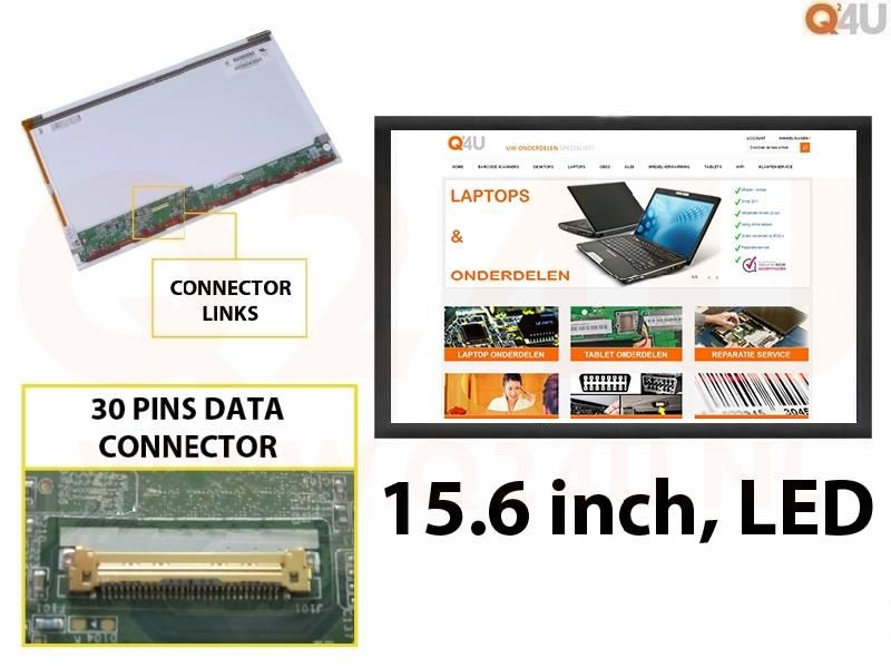 Scherm 15.6 inch, 1366 x 768, LTN156AT08 - Mat