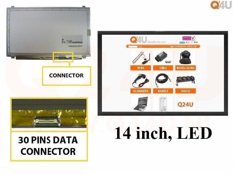Scherm 14 inch, 1920 x 1080, N140HGE-EA1 - Mat