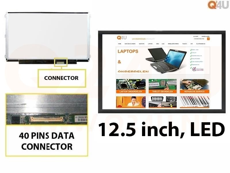 Scherm 12.5 INCH, 1366  X 768, LTN125AT01-201 - Mat