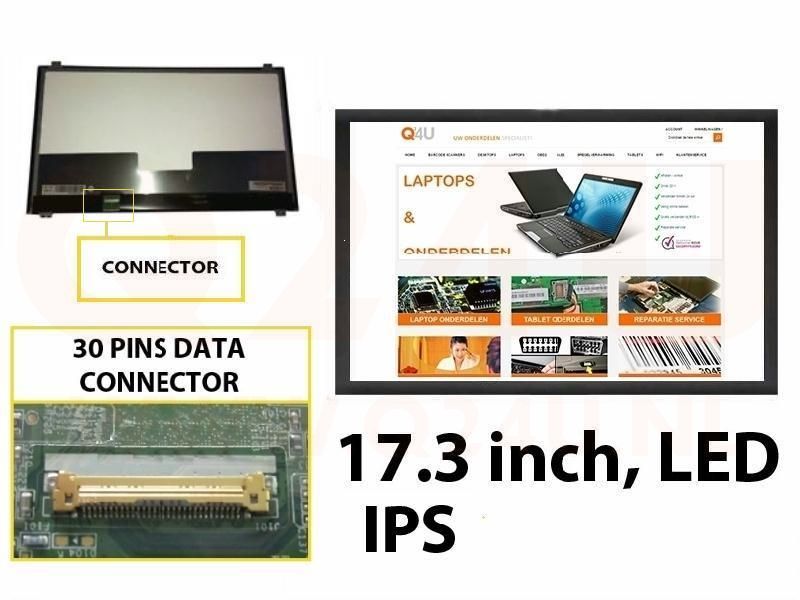 Scherm 17.3 inch, 1920 x 1080, LP173WF4(SP)(D1) - Mat