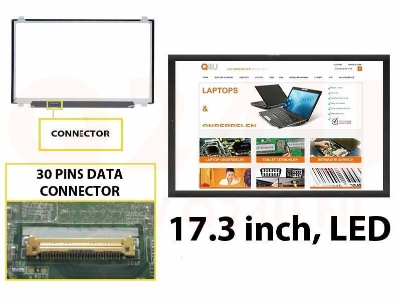 Scherm 17.3 inch, 1600 x 900, B173RTN02.1 - Mat