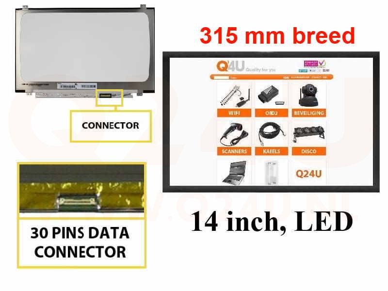 Scherm 14.0 inch, 1366 x 768, N140BGA-EA4 rev C1 - Mat - 315 mm breed
