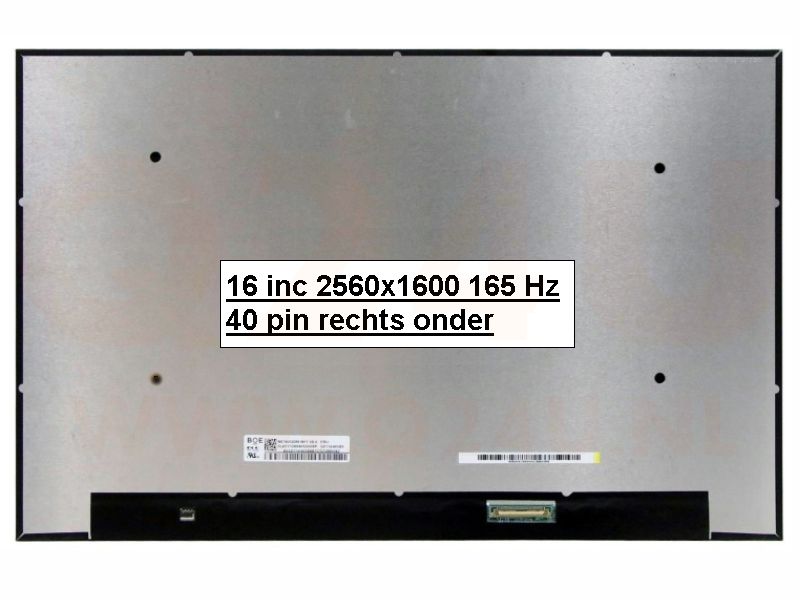 16 inch laptop scherm, 2560x1600, 165 Hz , mat, NE160QDM-NM1