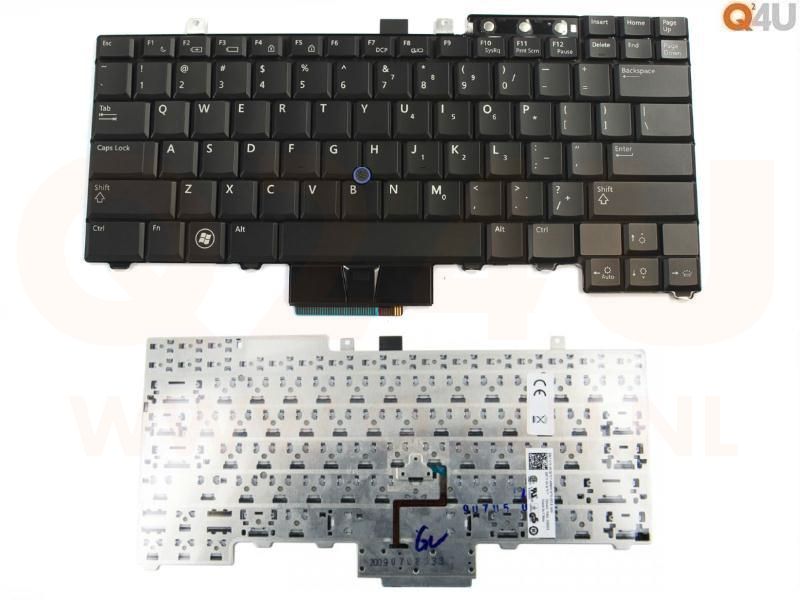 Dell Latitude E5500 E6400 E6410 E6500 Laptop toetsenbord, US - zwart - met pointer