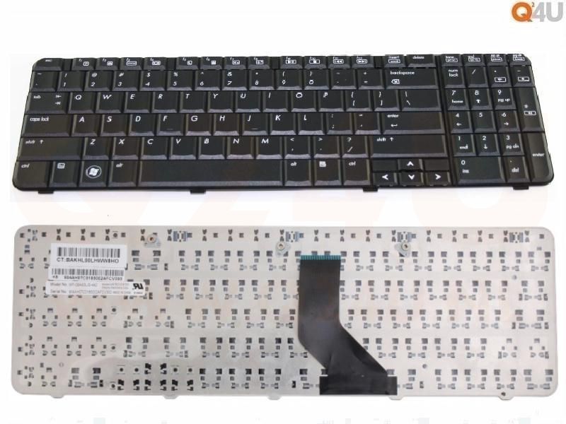 Compaq Presario CQ60-100 200 300 400 HP G60 series laptop toetsenbord, US - zwart