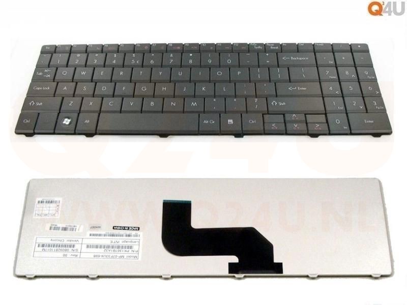 Packard Bell EasyNote TJ65 LJ65 LJ61 LJ71 TJ73 TJ65 series laptop toetsenbord, US - zwart