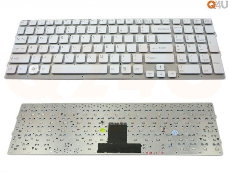 Sony vaio VPC-EB series laptop toetsenbord, US - wit