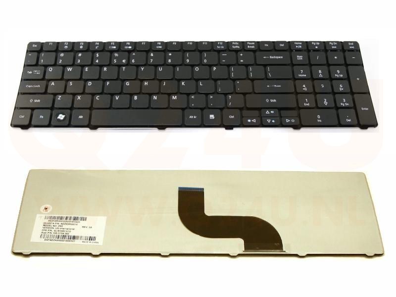 Acer Aspire 5410 5810 7738 8940 series laptop toetsenbord, US - zwart