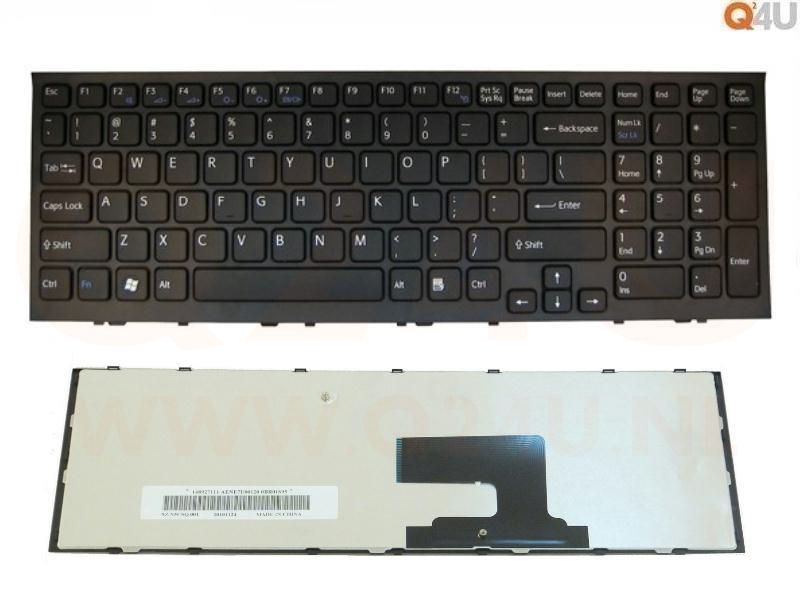 Sony vaio VPC-EE series laptop toetsenbord, US - zwart - met frame