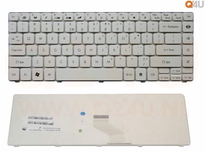 Packard Bell EasyNote NM85 NM86 NM87 series laptop toetsenbord, US - wit