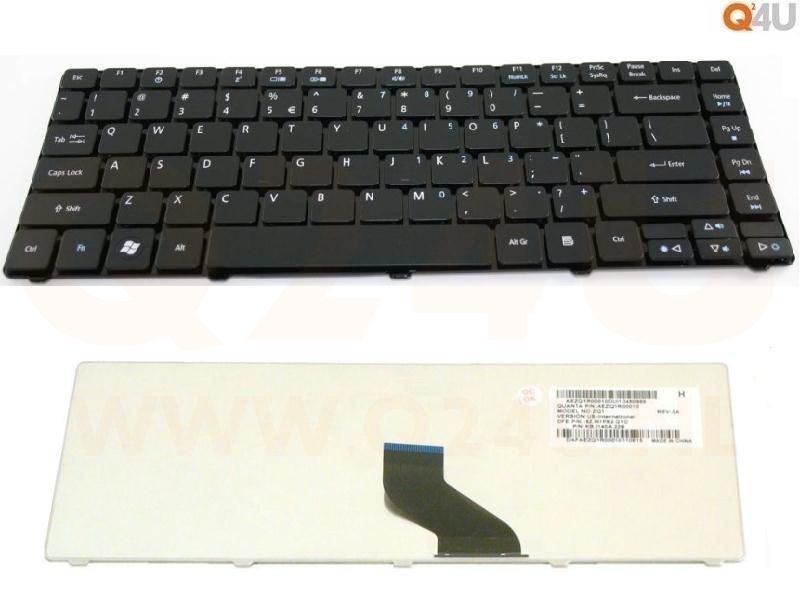 Acer Aspire 3810T 4810T series laptop toetsenbord, US - zwart
