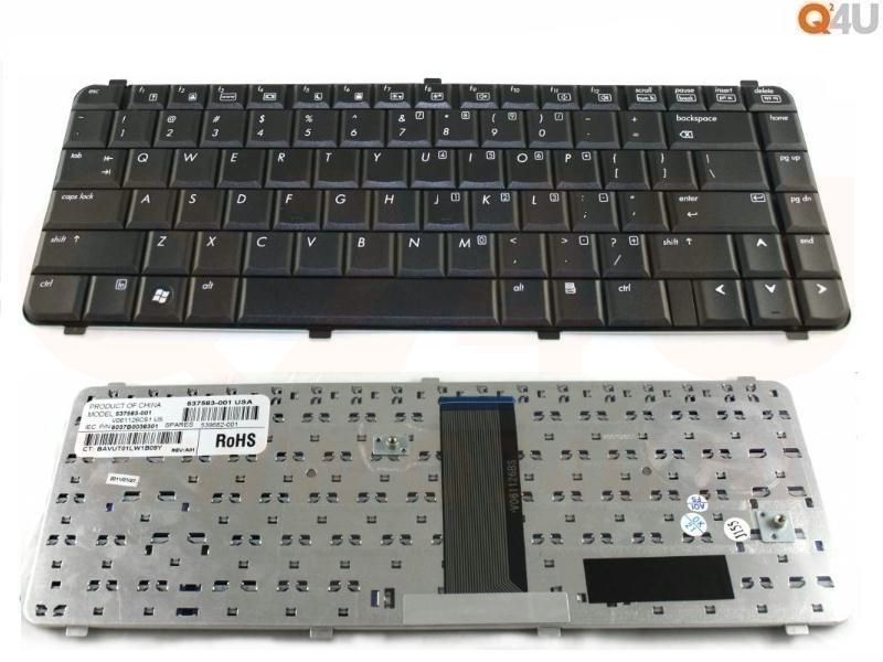 Compaq 510 511 610 615 HP 610 615 series laptop toetsenbord, US - zwart