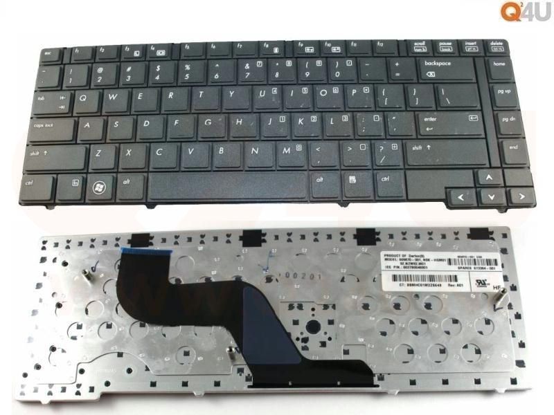 HP ProBook 6450b 6440b 6445b 6455b series laptop toetsenbord, US - zwart - zonder pointer