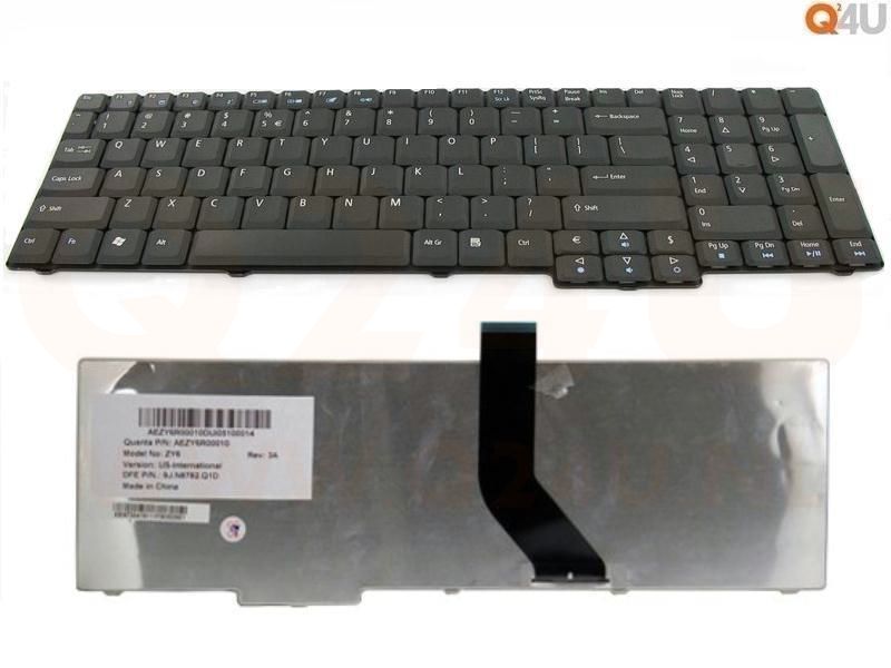 Acer Aspire 7230 7730 7530 laptop toetsenbord US QWERTY - KB.INT00.478 - zwart