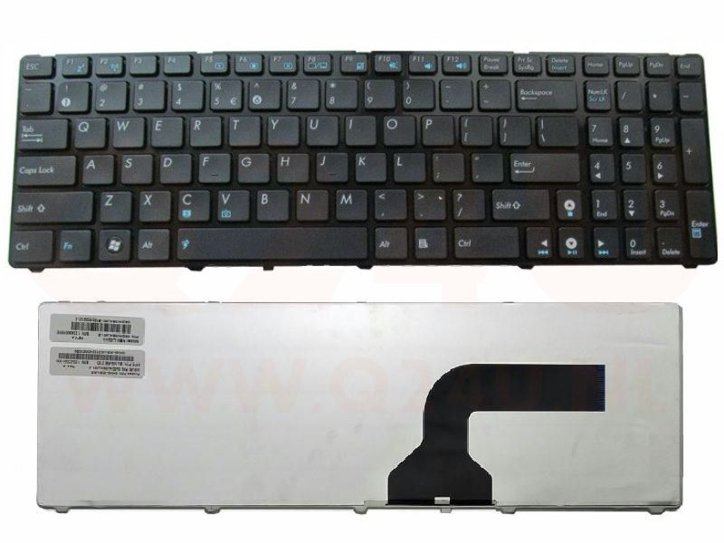 Asus K53 K70 N90 P50 X64 series laptop toetsenbord, US - zwart