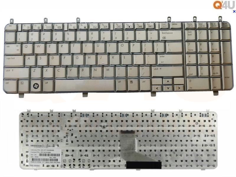 HP Pavilion DV7-1000 series laptop toetsenbord, US - brons