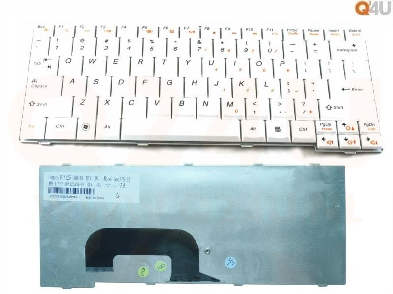 Lenovo IdeaPad S12 series laptop toetsenbord, US - wit