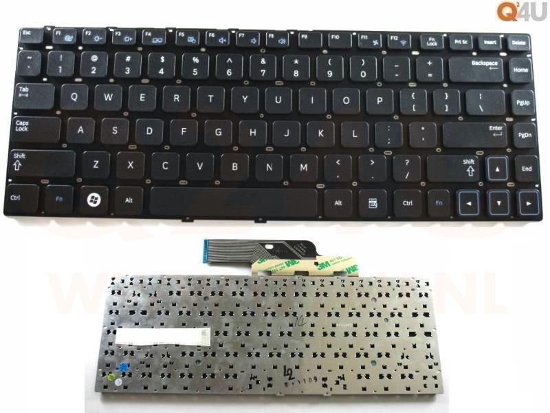 Samsung NP300E4A series laptop toetsenbord, US - zwart