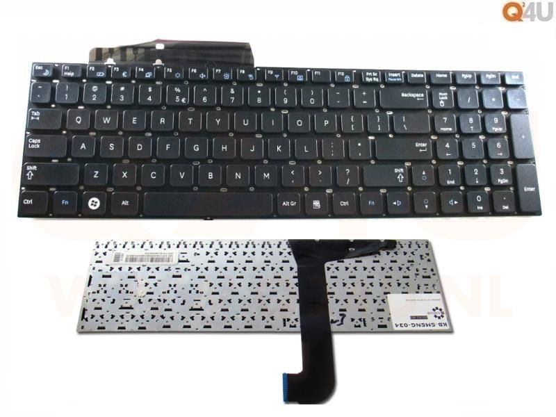 Samsung NP-RF710 NP-RF711 series laptop toetsenbord, US - zwart