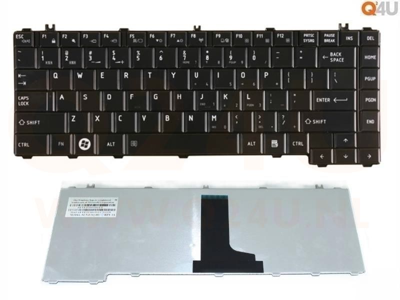 Toshiba Satellite C640 L460 L600 series laptop toetsenbord, US - zwart