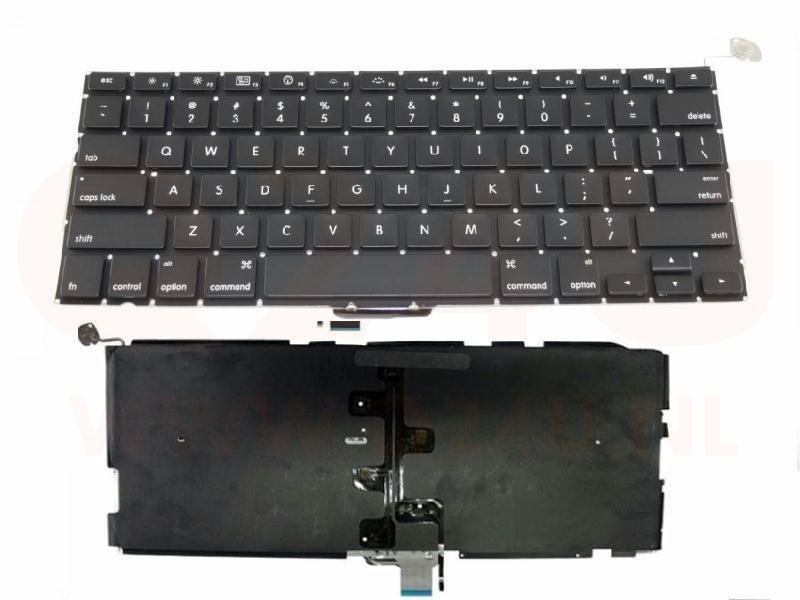 Apple MacBook Pro A1278 series laptop toetsenbord, US - zwart